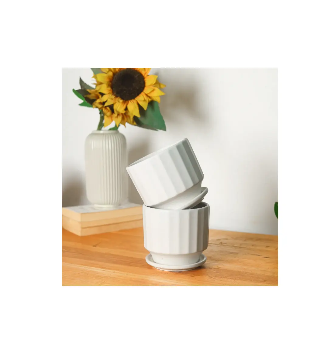 Ceramic Porcelain Flower Vase For Home Decoration Handicrafts Creative Vase for kitchenware table top decorative