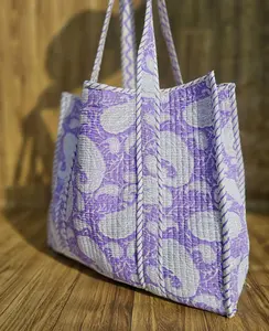 Primum qualité en gros indien main bloc imprimé coton matelassé sac fourre-tout sac à bandoulière parfait pour cadeaux sac de voyage