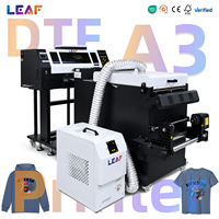 LEAF Imprimante DTF Prix Usine en Gros 60cm 45cm 42cm 33cm 30cm A1 A2 A3 XP600 I1600 I3200 avec Agitateur Sécheur pour T-shirts