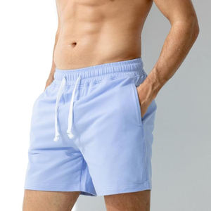 Pantalones cortos de verano para hombre, cómodos pantalones cortos de algodón casuales lisos para hombre, ropa diaria de moda para exteriores con ajuste elástico fácil - Product Image 5