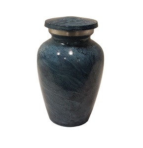 <b>Stone</b> Finished Aluminum Keepsake Urn With Green Color Funeral Supplies Cremation Urns at Low Price - Product Image 2