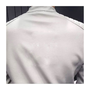 Veste de haute qualité en cuir véritable sur mesure, col montant, respirante, écologique pour hommes, nouvelle mode, saison d'hiver, vente en gros - Product Image 3