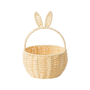 Cesta de Pascua Tejida con Cuerda de Papel Reutilizable, No Tóxica, de Alta Calidad, con Asa, Tamaño y Color Personalizables, para Almacenamiento de Niños, Cesta de Regalo - Product Image 1