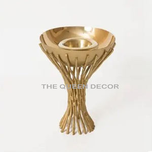 Soporte de quemador de Metal de hoja dorada con mármol redondo atractivo hogar fragancia diseñador Mesa incienso y difusor de aromaterapia - Product Image 6