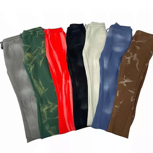 Custom <b>Straight</b> Wide <b>Leg</b> Trouser Loose Fit Cotton Sweatpants High Quality Streetwear Tie Dye Acid Wash Sweatpants - Product Image 6