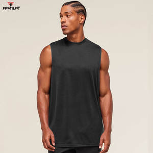 Débardeur 100% coton de haute qualité pour hommes pour les entraînements décontracté Fitness Singlet Bodybuilding Top sans manches - Product Image 4