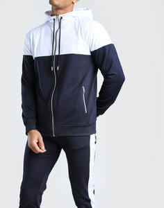 Fabricante personalizado nueva llegada chándal de fútbol hombres chándales Logo Tech Fleece Zip Plain Jogging hombres chándal hombres sudaderas con capucha - Product Image 3