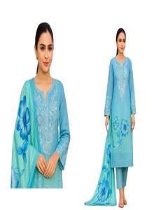 2025 femmes belle fleur traditionnelle indienne coton rayonne Kurti brodé tissé Kurtis peint Shalwar Kameez ensemble décontracté - Product Image 1