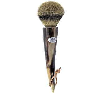 Brosse à raser en corne de buffle naturelle, dernière qualité supérieure, accessoire de toilettage fait à la main, brosse à raser en corne écologique - Product Image 2