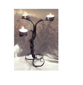 Ensemble de bougeoirs de Noël en fer faits à la main, style minimaliste antique, avec forme personnalisée, design vintage décoratif - Product Image 4