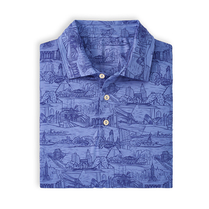 Vente en gros de chemises polo pour hommes avec impression par sublimation design personnalisé pour jouer au golf chemises faciles à porter à séchage rapide - Product Image 2