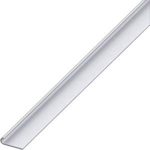 Profilo per Bordi Unghietta in Alluminio Argento Satinato mm. 18x5,8x1 Metri 1 - Product Image 1