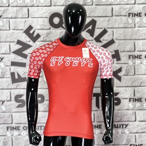 High Quality Wholesale Jiu Jitsu Fitness Swim Shirts for Men Custom Logo Printed Long Sleeve MMA Rash Guard Breathable UPF50+ - Product Image 6