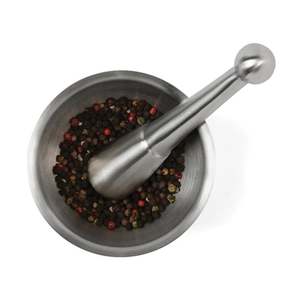 Mortero y Maja de plata de lujo para el hogar, restaurante, hotel, accesorios de cocina, herramientas de hierbas y especias, trituradora de Medicina de granito - Product Image 3