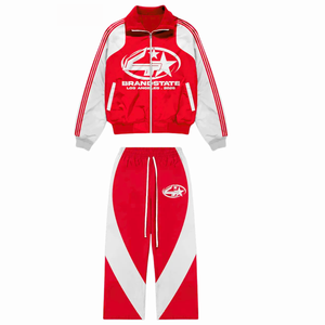 Streetwear personnalisé Survêtement Ensemble Deux Pièces À Capuche Et Joggers Coupe Surdimensionnée Mode Sportswear En Gros Pour Hommes Femmes - Product Image 2