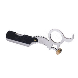 Maquinilla de afeitar recta para uso en salón con cuchilla de acero inoxidable y opciones de diseño de mango personalizado - Product Image 5