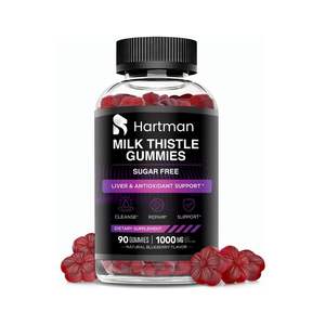 Gomitas de cardo mariano para adultos con Silimarina, limpieza natural del hígado, digestión y soporte de desintoxicación - Product Image 1