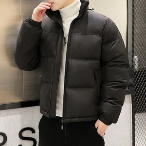 Lightweight Men's Puffer <b>Jacket</b> with <b>Canvas</b> Fabric for Face Coverage Custom Packing - Product Image 6