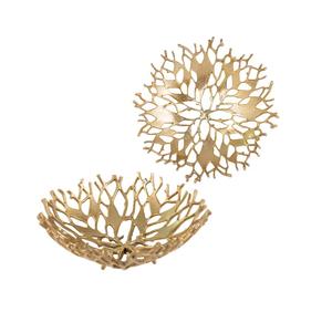 Frutero de aluminio con diseño de rama decorativa de lujo para utensilios de cocina, decoración de mesa de comedor, cuencos de almacenamiento de frutas. - Product Image 1