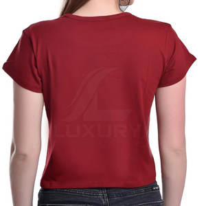 LUXURY IMPEX Derniers modèles de t-shirts courts ajustés pour femmes en vente, hauts courts pour femmes dans toutes les couleurs et tailles - Product Image 5