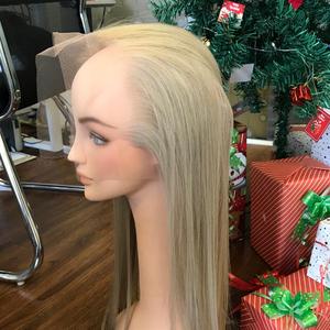 Extension de cheveux à trame frontale 13x4 Cheveux vietnamiens vierges bruts cheveux en vrac droits soyeux naturels non traités avec dentelle HD - Product Image 1