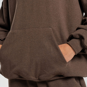 Pull à capuche surdimensionné de la meilleure qualité, sweat à capuche d'hiver à manches longues en coton avec logo personnalisé, service OEM, sweats à capuche lavables pour femmes - Product Image 6
