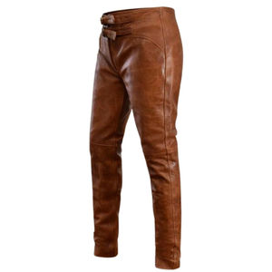 Pantalon en cuir de mode pour hommes de dernier style respirant et élégant de meilleure qualité avec motif droit à bas prix à vendre - Product Image 4