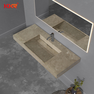 Lavabo da Appoggio all'Ingrosso in Solid Surface Colore Marmo per Hotel a 5 Stelle - Product Image 5
