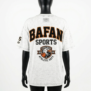 Camiseta Acid Wash para Mujer, 230 GSM, Tela de Algodón Peinado Premium, Lavado Snow Wash, Estampado Gráfico Personalizado - Product Image 2