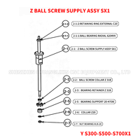 Ball Screw Assy Z S500/S700 Brother S500/S700 Z-axis Ball Screw, Ball Screw untuk Suku Cadang Brother Drill Tap Center