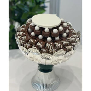 Plateau de chocolat en métal argenté de la meilleure qualité porte-bonbons pour les mariages ou tous les événements Dessert plat de service bon prix - Product Image 3