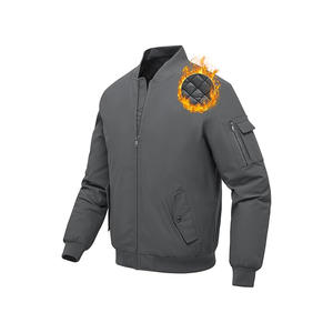 Haute qualité hiver épaississement chaud Style Bomber hommes veste manteau hommes grande taille vestes - Product Image 5