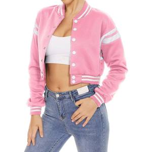 2025 nouvelle mode personnalisé imprimé Logo tissé coton respirant matelassé varsity vestes pour femmes à manches longues Style d'hiver - Product Image 1