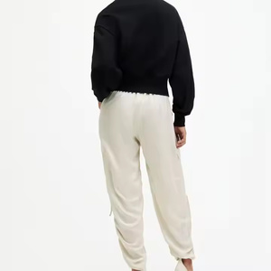 Nuevos pantalones de moda para mujer, pantalones informales con logotipo personalizado, pantalones vaqueros de pierna ancha de mezclilla Cargo, pantalones vaqueros para mujer, pantalones de estilo femenino - Product Image 5