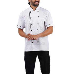 Chaqueta de Chef de Manga Larga de Algodón de Alta Calidad a Precio de Fábrica, Cierre de Botones, Detección de Agujas, Talla y Color Personalizables para Restaurantes y Bares - Product Image 3