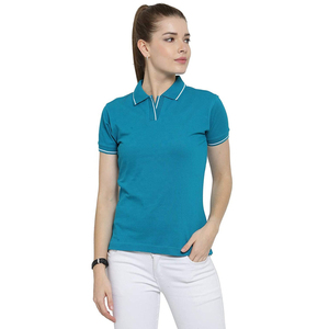La mejor calidad suave diseño personalizado mujeres polos servicio OEM precio barato superventas mujeres polos - Product Image 1