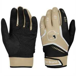 Gants de baseball personnalisés en cuir de chèvre tactile avec dos micro-ventilé pour la protection des mains, vente en gros - Product Image 3