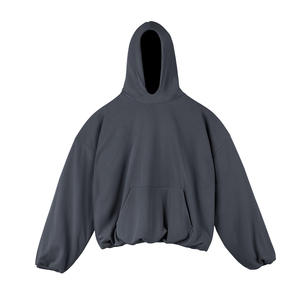 420GSM Heavyweight 100% Coton Unisexe Double Couche Drop Shoulder Streetwear Homme Hoodies Impression Hoodies - Product Image 2