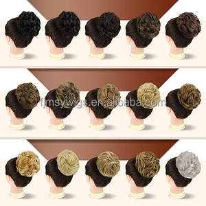 Queues de cheval à griffes synthétiques pour femmes Messy <span class=keywords><strong>Chignon</strong></span> Hair Bun Pieces Postiches Extension de cheveux Queue de cheval - Product Image 5