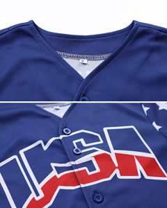 Camiseta de Béisbol Personalizada con Botones, Logotipos Sublimados o Bordados, Colores Personalizados y Números de Jugador Personalizados - Product Image 5