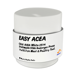 Prensa para Hamburguesas EASY ACEA Blanca 2514 de Acero Inoxidable 11x10.7cm, Herramienta para Carne y Aves - Product Image 2