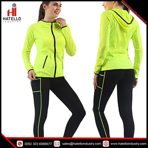 Ensembles de vêtements actifs pour femmes-vêtements d'entraînement vêtements de gymnastique tenue de piste de Jogging Legging veste ensemble 2 pièces - Product Image 3