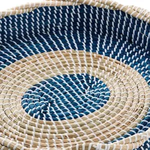 คุณภาพสูงที่ขายดีที่สุดหญ้าทะเลถาดหวายถาดเสิร์ฟหญ้าทะเลสําหรับตกแต่งบ้านมือทําในเวียดนาม - Product Image 3