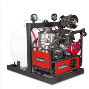 Hidrolavadora de Agua Caliente de 4000 PSI y 4 GPM con Motor de Arranque Eléctrico, Montada sobre Plataforma con Tanque de 175 Galones, HPW40KT - Product Image 1