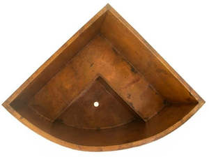 Baignoire sur pied ovale à double paroi en cuivre pur faite à la main la plus vendue baignoires de salle de bain solides - Product Image 2