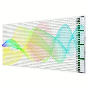 Panneau d'affichage LED transparent numérique Junchen P6.5, 50x100cm, écran vidéo couleur pleine pour publicité intérieure et extérieure - Product Image 6