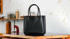 Bolsos de mano informales de gran capacidad para mujer, bolsos de mano de piel auténtica de alta calidad con logotipo personalizado, moda de lujo, venta al por mayor - Product Image 2