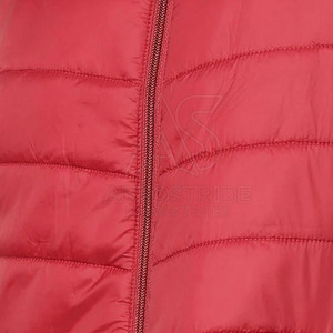 Comfortable Outdoor Use <b>Men</b> Canvas Puffer Winter <b>Jacket</b> with Stand Collar and Front Logo - Product Image 6