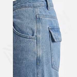 Jean droit homme nouvelle collection printemps-été-automne, couleur unie, tendance mode, coupe ample, style urbain, jambe large, couleur personnalisable - Product Image 5