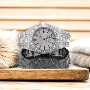 <b>Automatic</b> Moissanite Watch for Men Fully Iced Out Diamond Look Waterproof Watch Perfect for Parties - Product Image 5